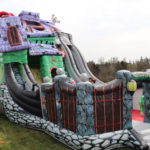 Fotografie 7. Velký skákací hrad se skluzavkou STRAŠIDELNÝ DŮM – extra maxi XXXL