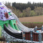 Fotografie 15. Velký skákací hrad se skluzavkou STRAŠIDELNÝ DŮM – extra maxi XXXL