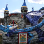 Fotografie 4. Nafukovací skákací hrad – modrý dračí hrad II