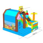 Fotografie 3. Nafukovací atrakce Spongebob – skákadlo