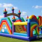 Fotografie 1. Nafukovací skákací hrad DUHA se skluzavkou